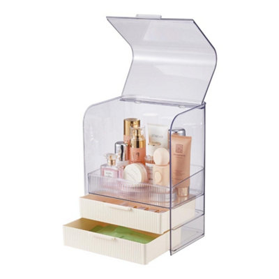 3-Tier Transparent Cosmetics Storage Organizer