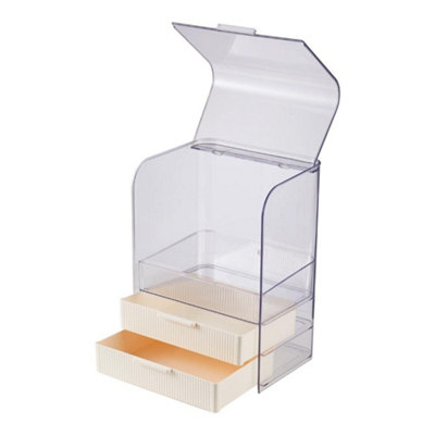 3-Tier Transparent Cosmetics Storage Organizer - 3