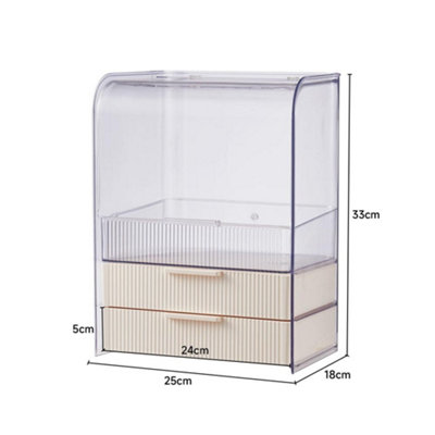 3-Tier Transparent Cosmetics Storage Organizer - 4