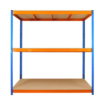 3 Tier ULTRA HEAVY DUTY Storage Racking 1800h x 1800w x 600d mm 350kg