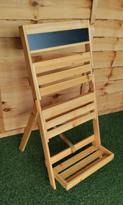 3 Tier Wooden Plant Pot Stand Folding Garden Display Etagere Shelf Planting Rack