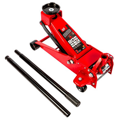 3 Ton Hydraulic Jack Big Red Torin Low Profile Dual Pump Car Jack with ...