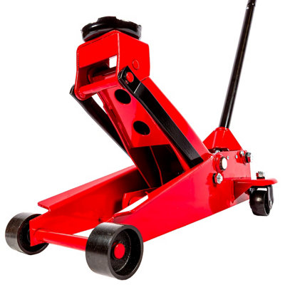 3 Ton Hydraulic Jack Big Red Torin Low Profile Dual Pump Car Jack with ...