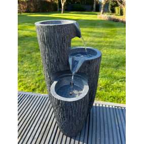 3 Vase Bowl Water Feature - Solar Powered 26x27x47.5cm