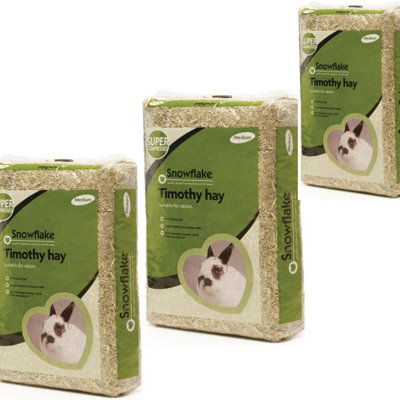 3 x 1.5KG Timothy Hay Natural Fibre Grass Dust Extracted For Small Animals