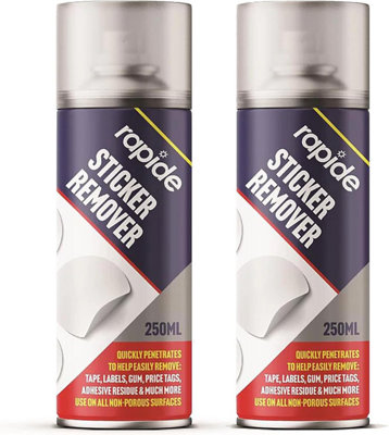 3 x 250ml Sticker Remover Spray Easily Removes Art & Crafts Labels ...