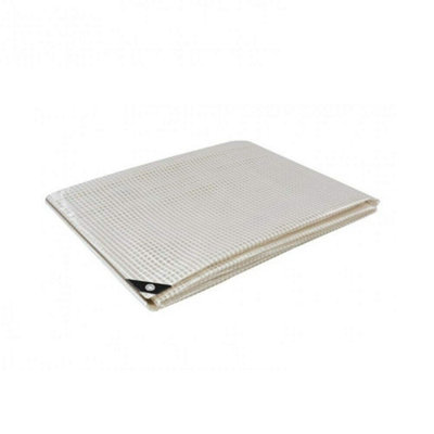 3 x 3 m Heavy-Duty Tarpaulin Cover - Clear 100GSM - Waterproof, Frost-Resistant, UV Protection, Multipurpose, Groundsheet