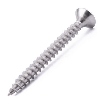 3 X 40 Six Lobe Csk Chipboard Screw 100 Pack A2 Stainless Steel