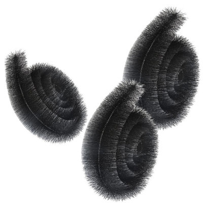 3 x 4m x 100mm Strong Black Gutter Unblocking Cleaning Brush Tool