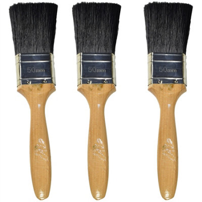 3 X 50mm Painters And Decorators Decorating Paint Painting Brush Wooden   3 X 50mm Painters And Decorators Decorating Paint Painting Brush Wooden Handle~5056133367218 01c MP