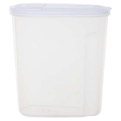 3 x 5L Airtight Kitchen Cereal Storage Containers For Dry Food, Pasta & Rice With Lids