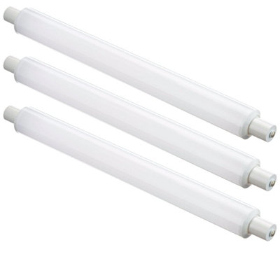 3 x 6W LED S15 284mm Tube Light Bulbs - Cool White