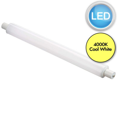 3 x 6W LED S15 284mm Tube Light Bulbs - Cool White