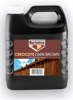 3 X Bellissimo Homes Creocote Dark Brown Fence Treatment 4L | DIY at B&Q