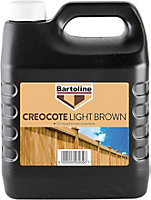 3 X Bellissimo Homes Creocote Light Brown Fence Treatment 4L