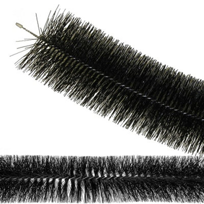 3 x Black Gutter Brush 4m x 100mm Prevents Debris & Moss