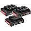 3 x Bosch GBA 18 V 2.0 Ah 1600Z00036 18v 2.0ah Cool Pack Lithium Ion Battery