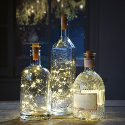 Warm cork string lights on sale