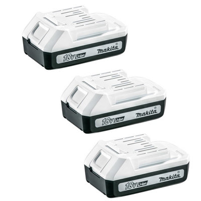 3 x Makita BL1815G 18v G-Series 1.5ah Lithium Ion Battery HP457D DF457D