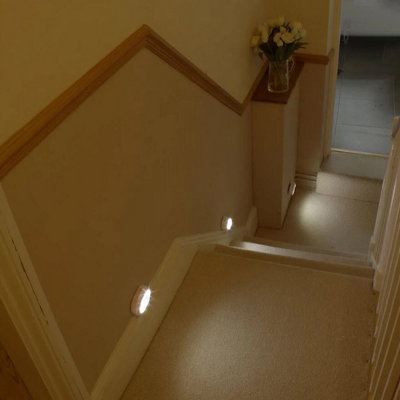 3 x Remote Control LED Lights - 35 Lumen Battery Powered Home Lighting with 10m Wireless Range, 30 Min Timer & 2 Brightness Levels