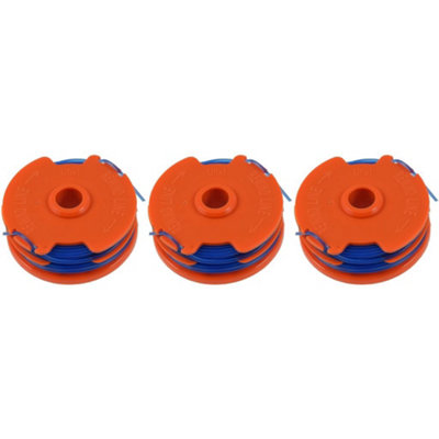 3 x Spool & Line For Qualcast Strimmers 1.5 mm x 2 mm x 5 metre by Ufixt