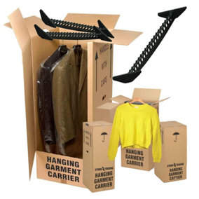 3 x Strong Double Wall Cardboard Removal Storage Cardboard Boxes