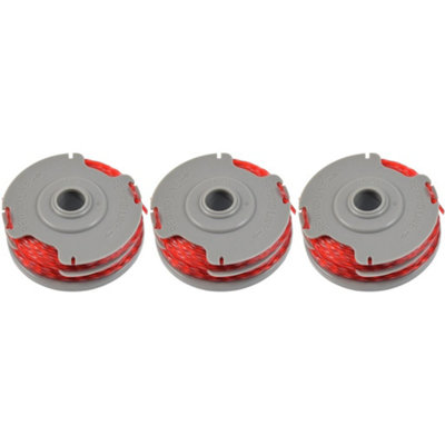 3 x Trimmer Strimmer Spool & Line Double Autofeed Compatible With Flymo FLY021 by Ufixt