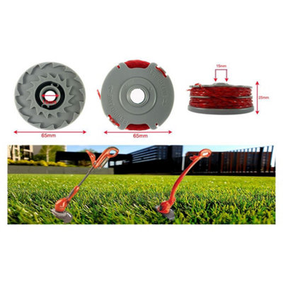 3 x Trimmer Strimmer Spool & Line Double Autofeed Compatible With Flymo FLY021 by Ufixt