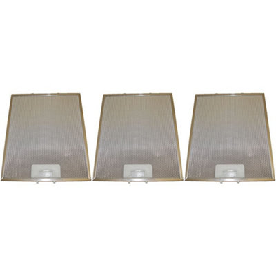 Ufixt Universele afzuigkap metalen vetfilter 274mm x 334mm past op AEG, Ariston, Atag, Baumatic, Beko, Belling, Bosch, snoep, kanon, Cerama en Comet