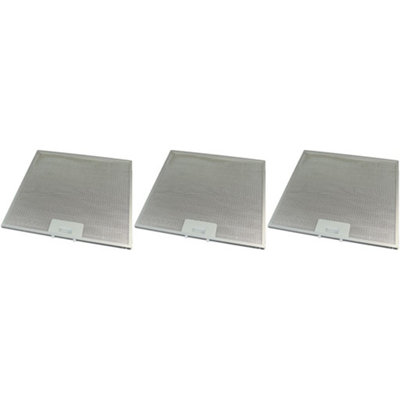 3 x Universal Cooker Hood Metal Grease Filter 320mm x 320mm by Ufixt