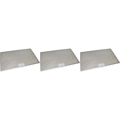 3 x Universal Cooker Hood Metal Grease Filter 506mm x 300mm by Ufixt
