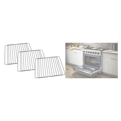 3 x Universal Extendable Oven Cooker Grill Shelf Grid Rack by Ufixt