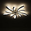 30.7'' Dia Creative White LED Ceiling Fan Light with Remote Control