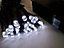 30 Bright White LED Outdoor Waterproof Battery 8 Multi-Function String Lights with Timer