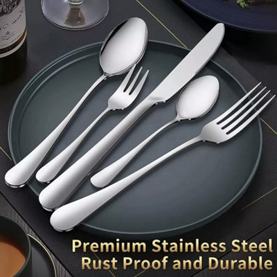 30 Cutlery Dinner Set Stainless Steel High Grade Tableware Fork 