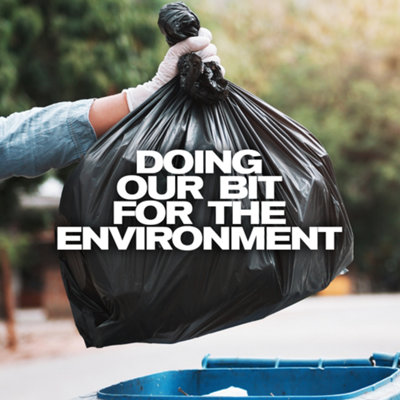 30 Drawstring Refuse Sacks - Black - 80L - 85cm x 71cm Recyclable Bin Liners Bin Bags - 3