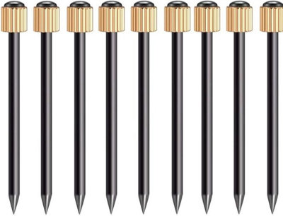 30 Hardened Picture Pins 32mm Long with Knurled Brass Head Extra Tough for Secure Wall Hanging