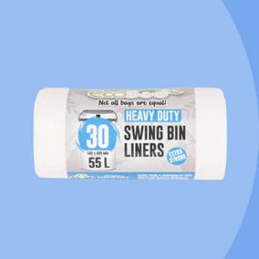 30 Heavy Duty Swing Bin Liners / Bin Bags