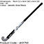 30 Inch Mulberry Wood Hockey Stick - SILVER/BLACK - Ultrabow Micro Comfort Grip