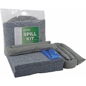 30 Litre EVO Spill Kit - Suitable for Hydraulics, Oils, Coolant, Fuels and Mild Ac'ds