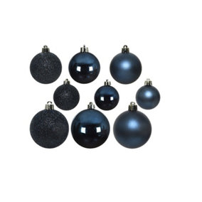 30 Midnight Blue Christmas Baubles
