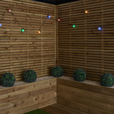30 Multi Coloured LED Festoon Connectable Christmas Lights Indoor Outdoor - 8