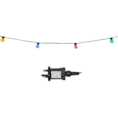 30 Multi Coloured LED Festoon Connectable Christmas Lights Indoor Outdoor - 9