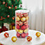 30 Pcs Gold and Red Christmas Tree Hanging Bauble Set Christmas Decoration Set Xmas Ornament