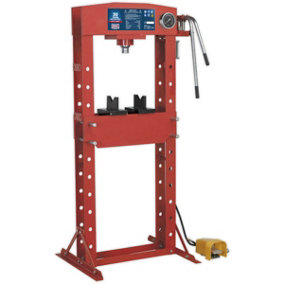 30 Tonne Floor Type Air Hydraulic Press - Sliding Ram Assembly - Foot Pedal