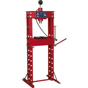 30 Tonne Floor Type Hydraulic Press - Sliding Ram Assembly - Pressure Gauge