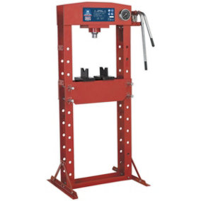 30 Tonne Hydraulic Press - Floor Type - Detachable Pump & Ram - Pressure Gauge