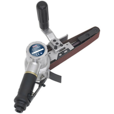 30 x 540mm Detail AIR Belt Sander - 1/4" BSP - PREMIUM Garage Slim Grinding Kit