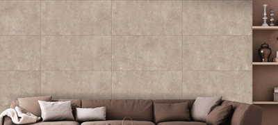 30 x Angel Dark Stone Effect Matt Porcelain Indoor Wall & Floor Tiles ...