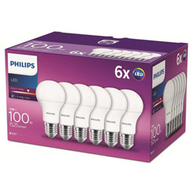 30 x Philips LED Frosted E27 Edison Screw 100w Warm White Light Bulb Lamp 1521lm